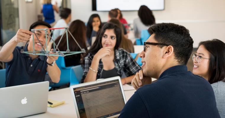 Santa Clara Students in the classroom 
