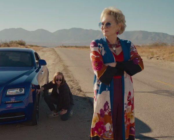 Ava and Deborah in the Las Vegas desert