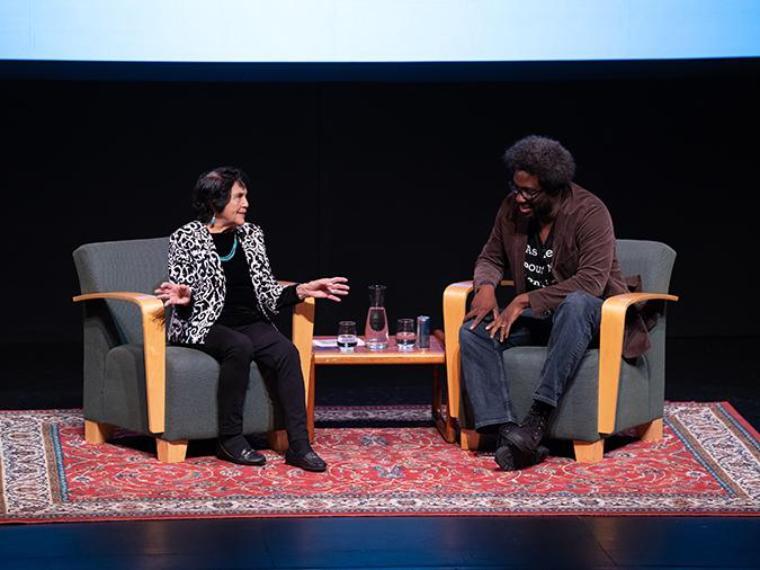 Dolores Huerta and  W. Kamau Bell Photos
