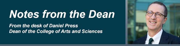 Notes from the dean Daniel Press