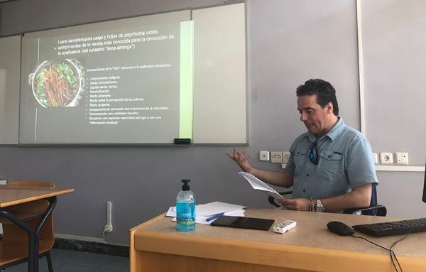 Alberto Ribas-Casasayas presenting at the International Conference on Ibero-American Literature in Athens, Greece.