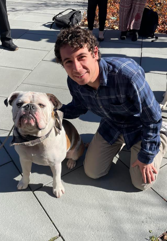 Kelby Uehelhor and dog