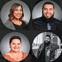 Panelists: Rebecca Guerrero, MA; Juan Peralta, MBA; Yesenia Magdaleno-Solis; Ruben Dario Villa