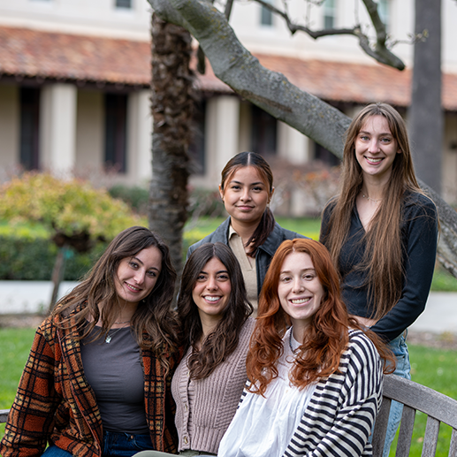 Back row: Stephanie Molina (Communications Chair), Meg Jones (Finance Chair) Front row: Carla Schmitt (Co-chair), Isa Fernandez (Co-chair), Janelle Abbott (Marketing Chair)