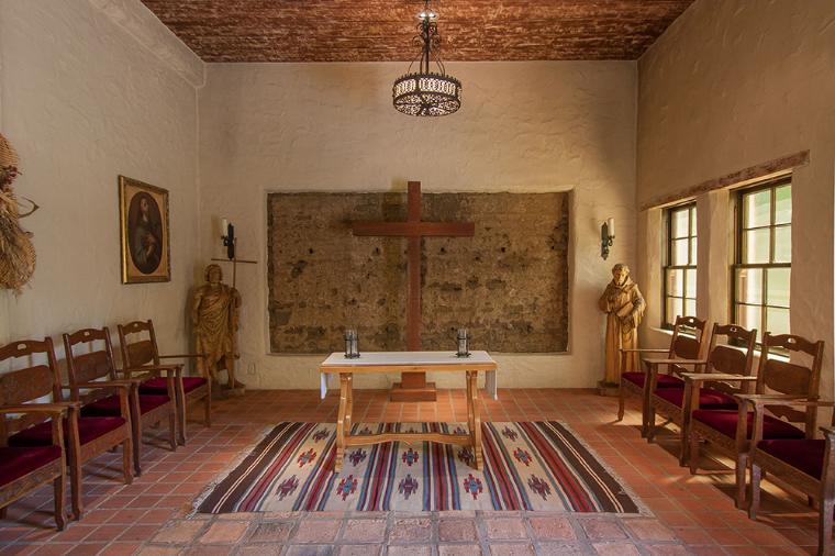 Interior view of the St. Francis Chapel.