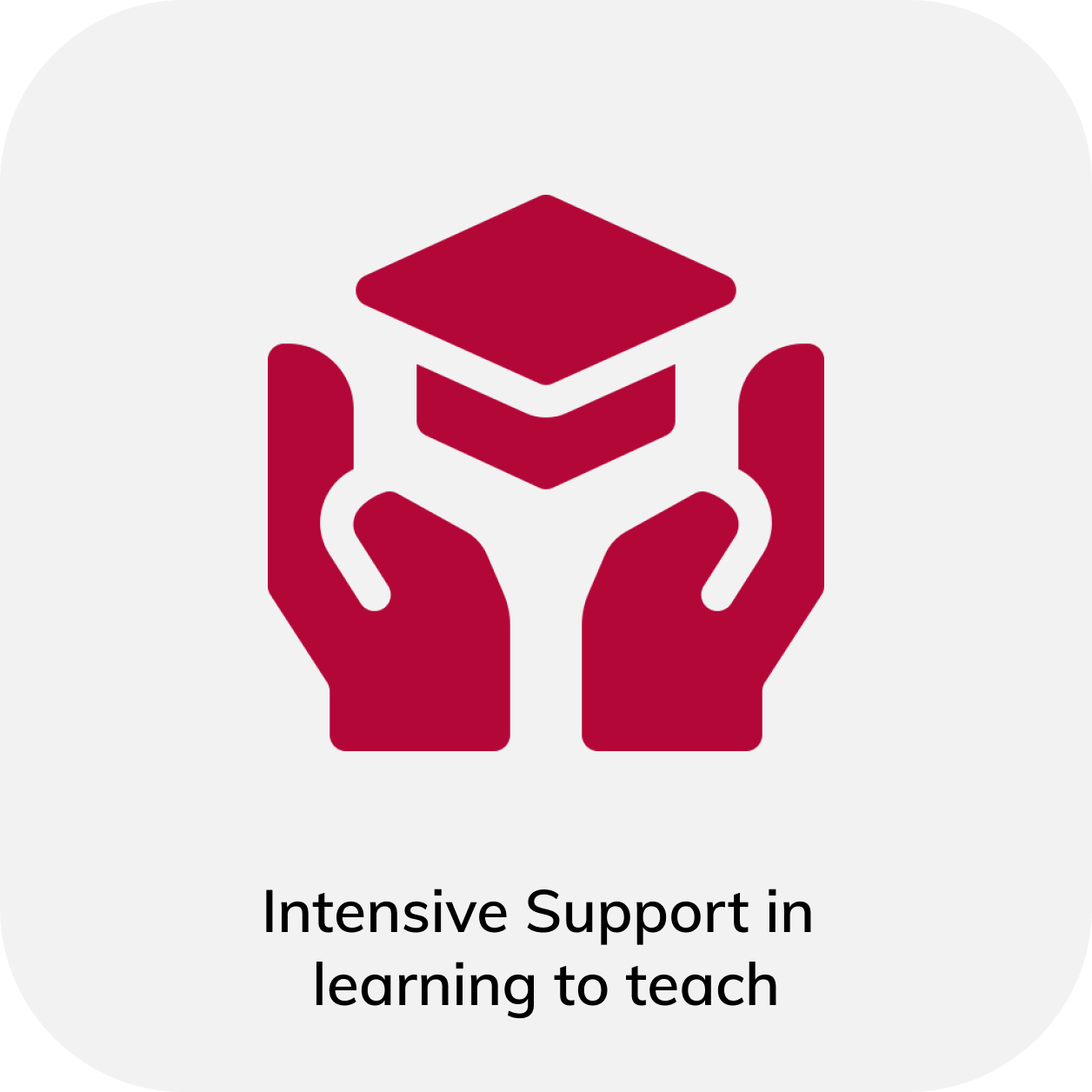 Intensive Support in learning to teach