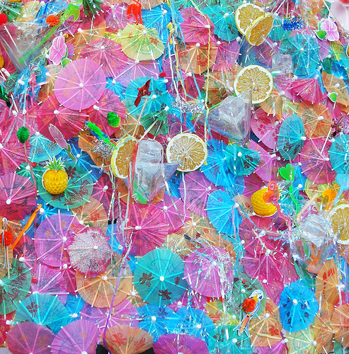 miniature umbrellas for drinks