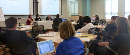 A meeting of the Organizational Ethics Partnership at the Markkula Center for Applied Ethics