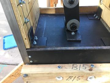 Interaction between the clay compression chamber and compression plate of the Frugal Clay Press for Nicaragua prototype. 