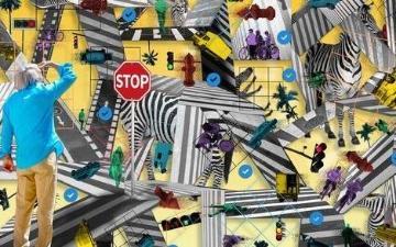 illustrations of many different objects and animals