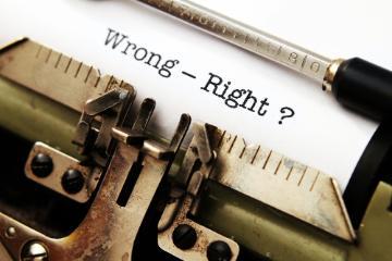 Right vs. Wrong