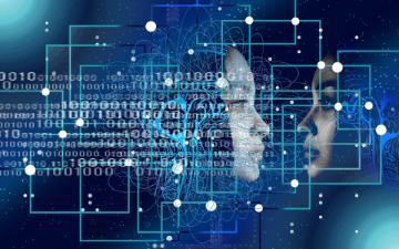 Artificial Intelligence and the human brain. Photo by Gerd Altmann from Pixabay.