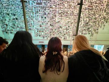 SM25 Chile - A moment of silence at the museum of memory and human rights, honoring the thousands of victims who did not survive the Pinochet dictatorship