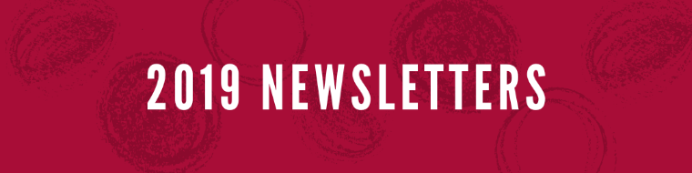 Red background with text that says