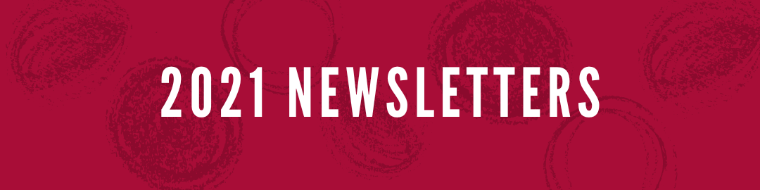 Red background with text that says