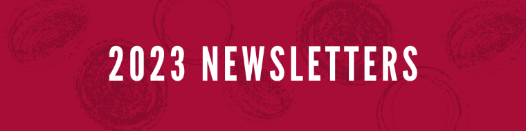 Red background with text that says