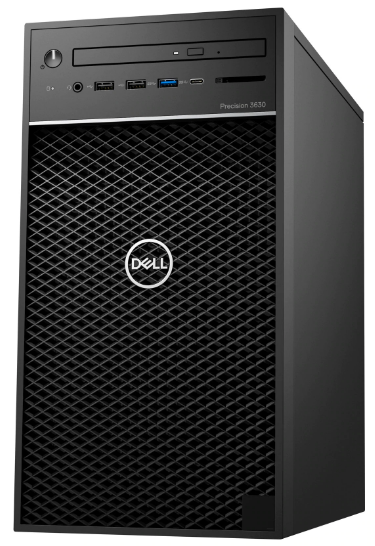 An image of the Dell Precision 3630 minitower computer's front panel.