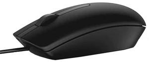 An image of the Dell MS116 black optical computer mouse.