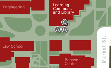 Map of paver locations