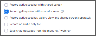 Alt text: List of setting options with 