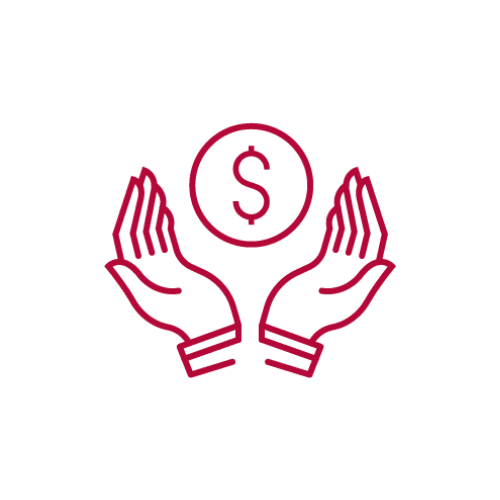 Hands holding a coin