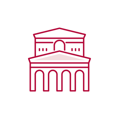 Institutional building icon