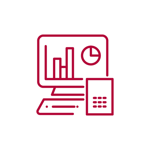 graphic of charts on a computer