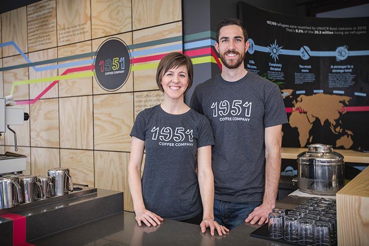 Rachel Taber and Doug Hewitt, co-founders of 1951 Coffee Company in Berkeley