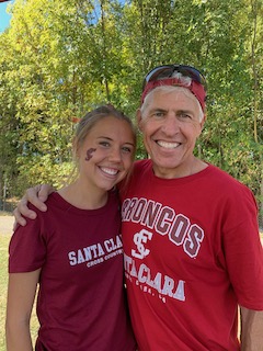Sarah King and her world-record setting father, Dan King.