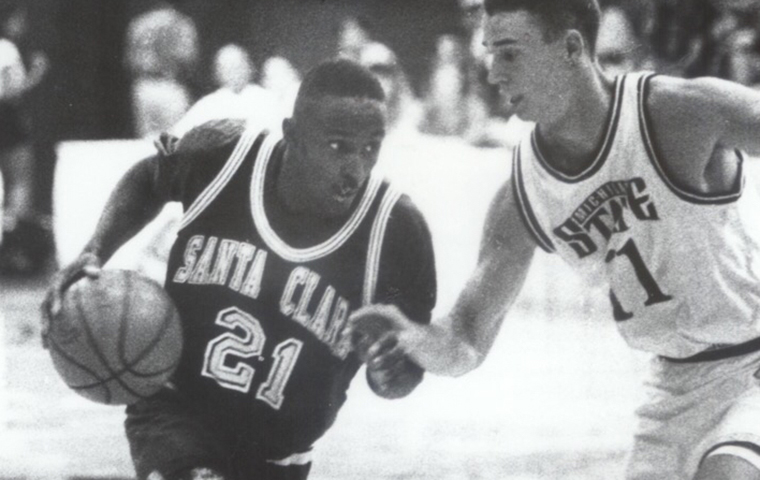 Lloyd Pierce drives to the basket