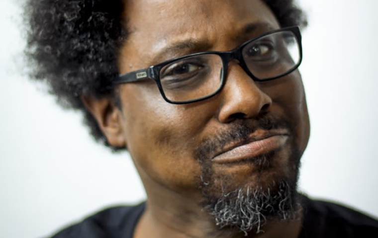 Up close image of W. Kamau Bell