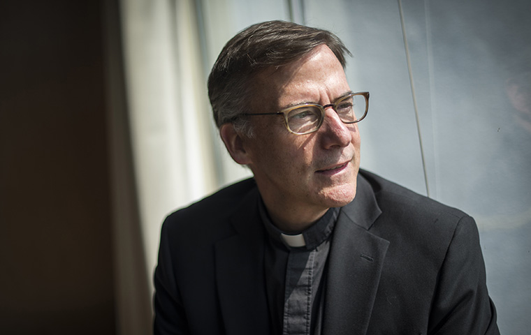 Kevin O'Brien looks out of a window image link to story