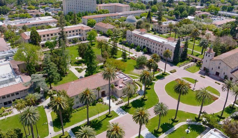Aerial view of SCU campus 