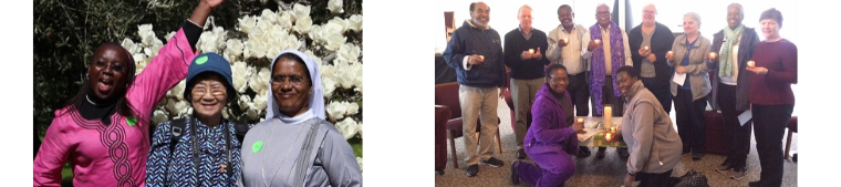 banner collage of renewal group photos