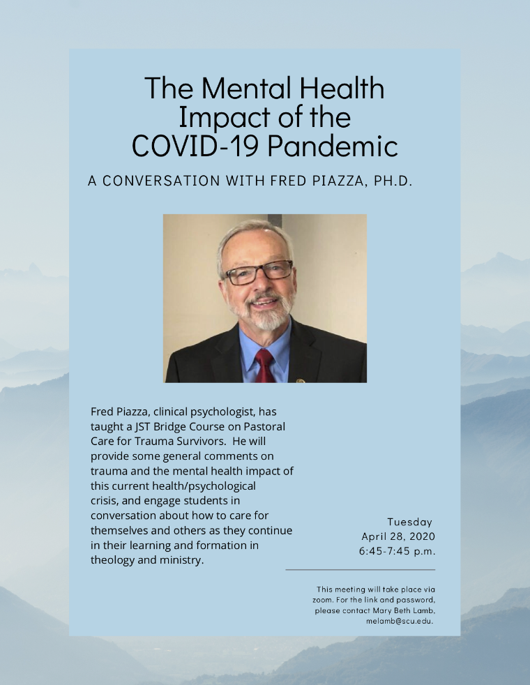 flyer for April 28 event with Fred Piazza