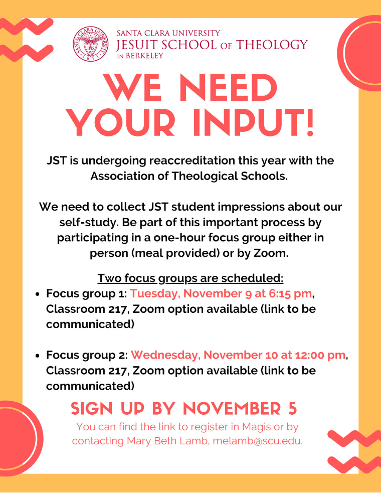 Alt text: ATS Focus Group flyer requesting survey participation to improve services and planning. Includes survey deadline and two links.