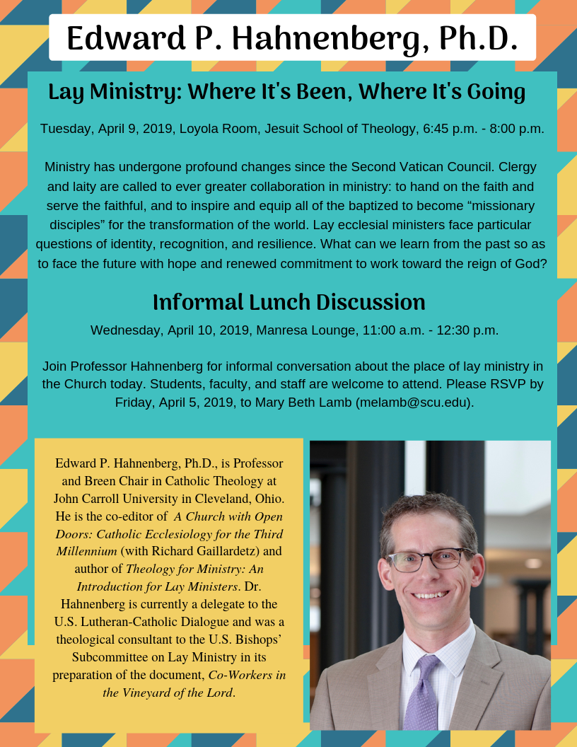 flyer of events on April 9 and 10