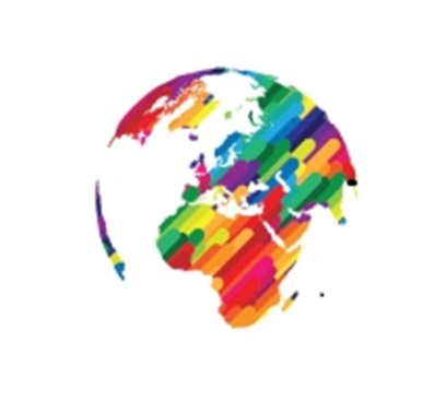 Globe with diversity colors