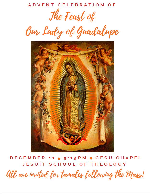 Feast of Our Lady of Guadalupe, Wednesday, 6 PM, Mass