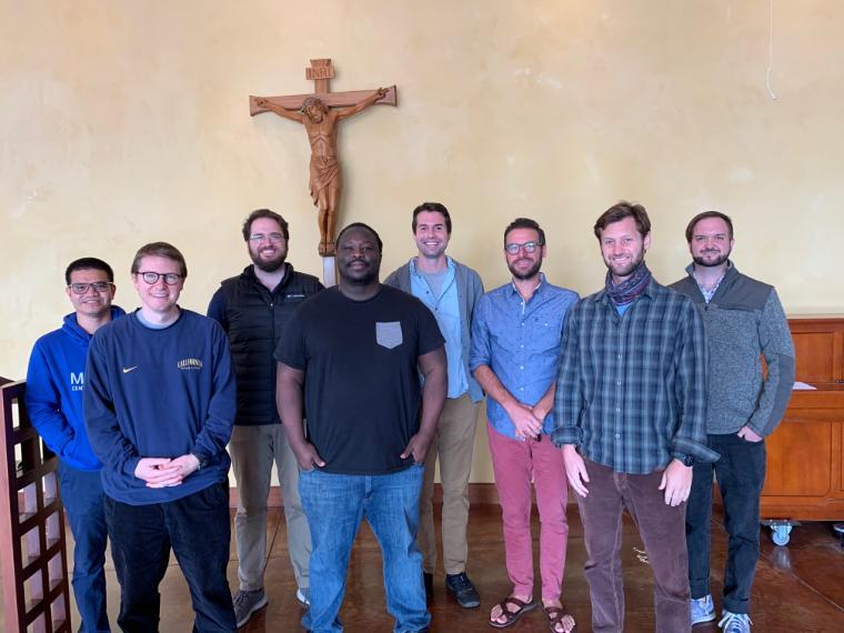 Front Row: Thomas Bambrick, Dayne Malcolm, Robert Karle, Back Row: Hung Nguyen, John Guyol, Louis Hotop, Zachariah Presutti, Jeff Dorr
