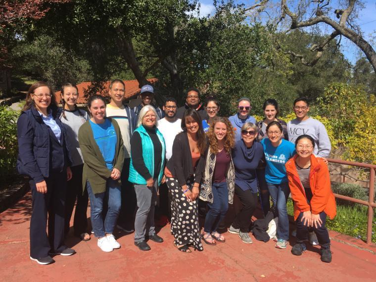 A group photo of students during Lay Student Retreat 2019.