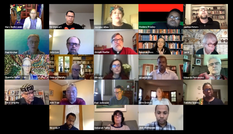 Screenshot of participants in a virtual Black History Month Celebration 2021.