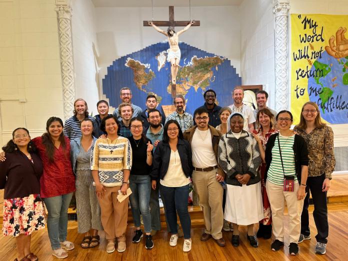 Group of JST community members at the Verbum Dei Missionary Festival