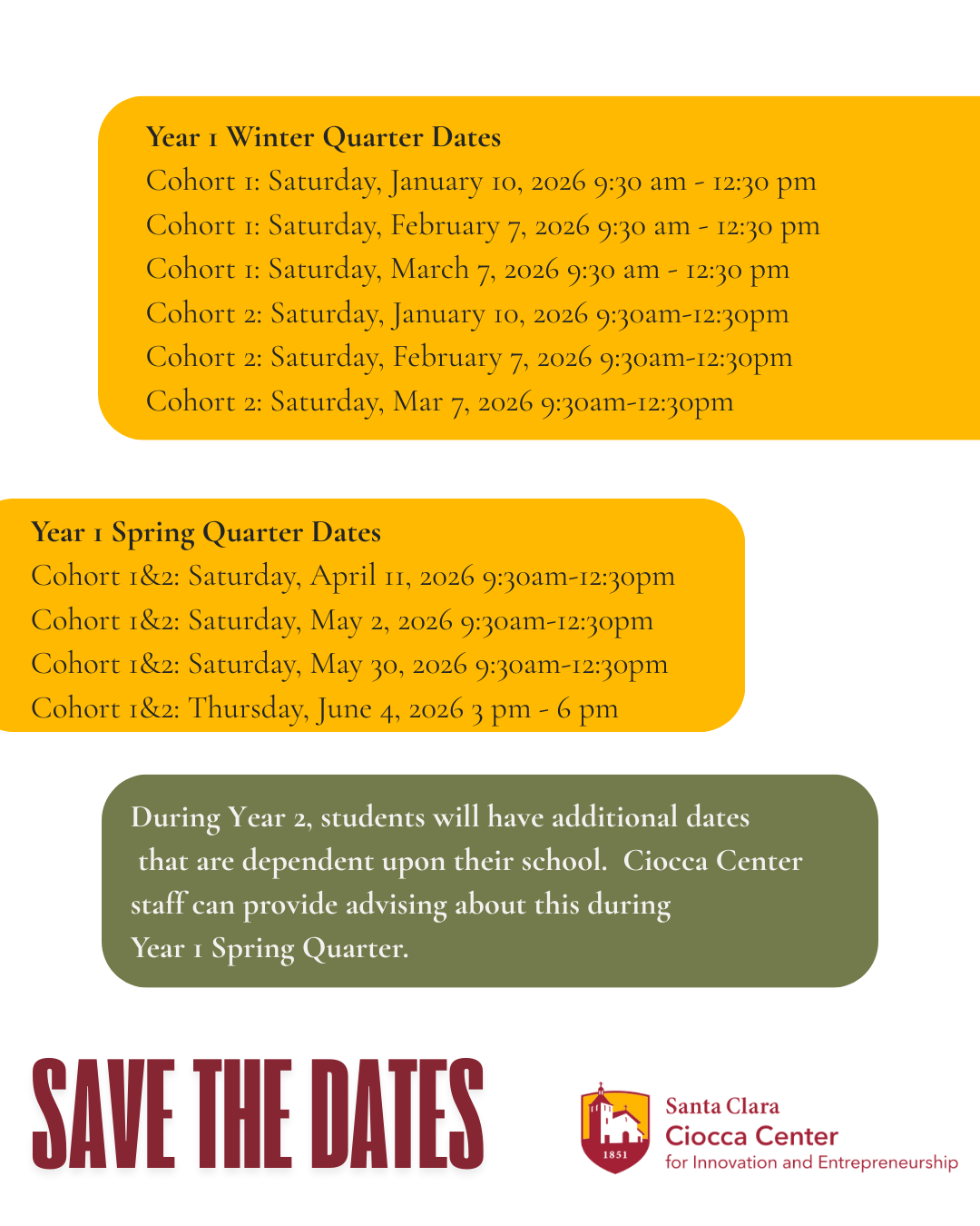 Save the date information for Mindset Scholars program