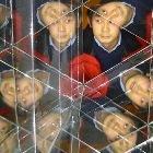 A man reflected in multiple mirrors, titled 'FAB Headshot - Takeshi Moro'.