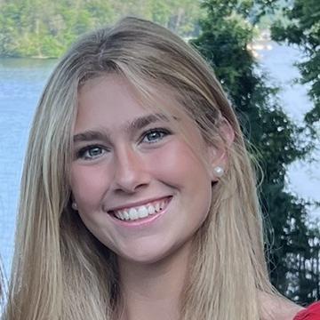 Woman smiling outdoors