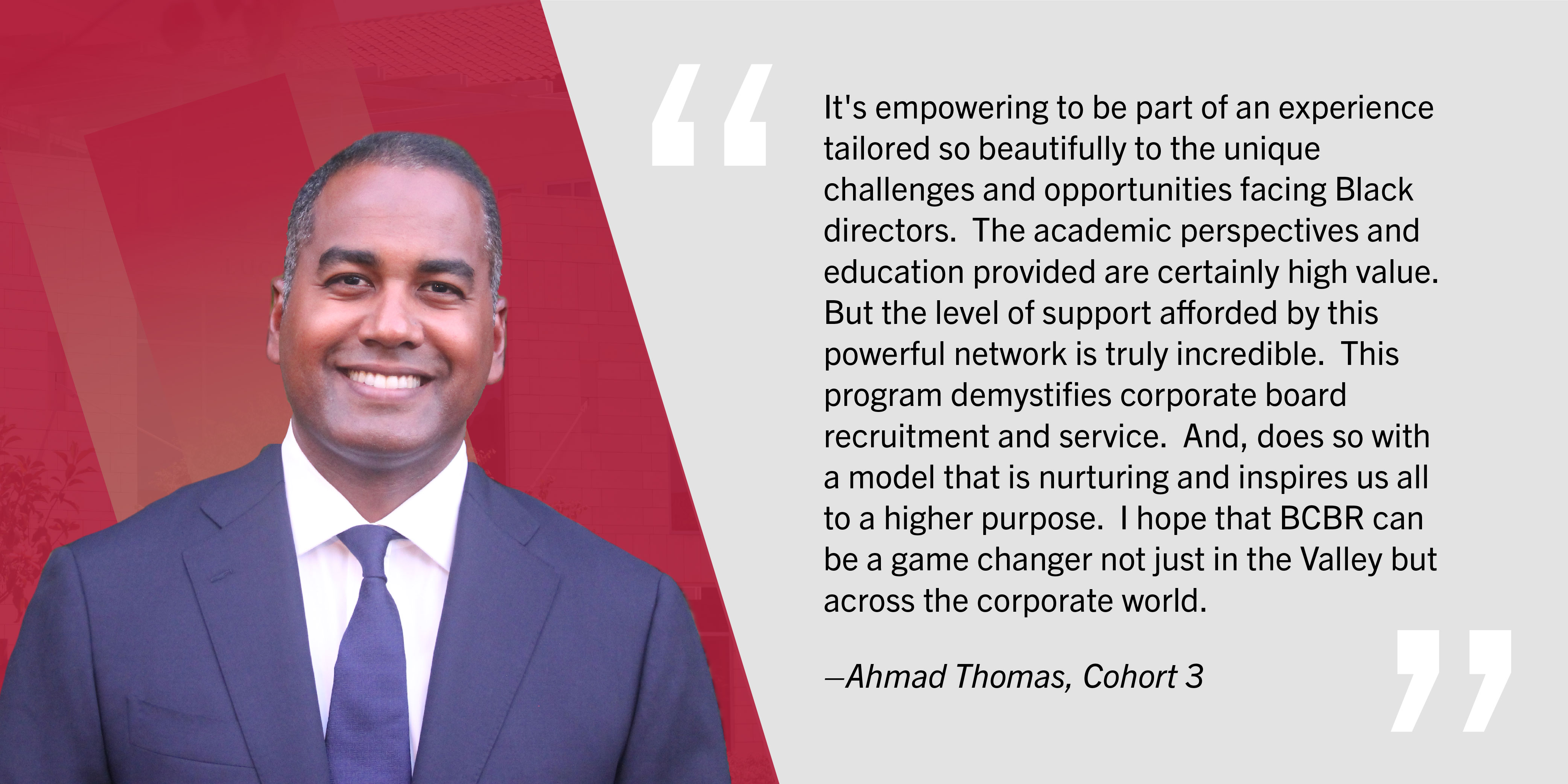 Testimonial from Ahmad Thomas, Cohort 3