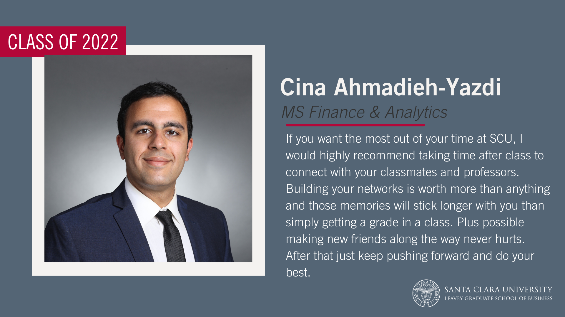 Cina Ahmadieh-Yazdi Testimonial