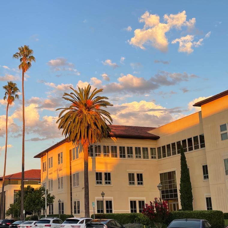 Lucas Hall's Franklin Street entrance