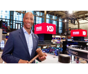 Photo of Leavey School Dean Grier at the NYSE